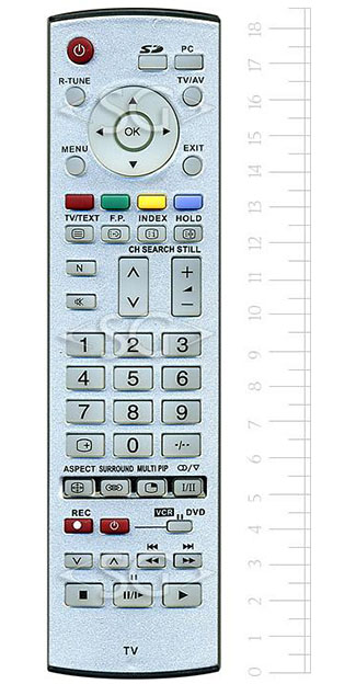 Пульт дистанционного управления для PANASONIC EUR7635040 (EUR7635050)